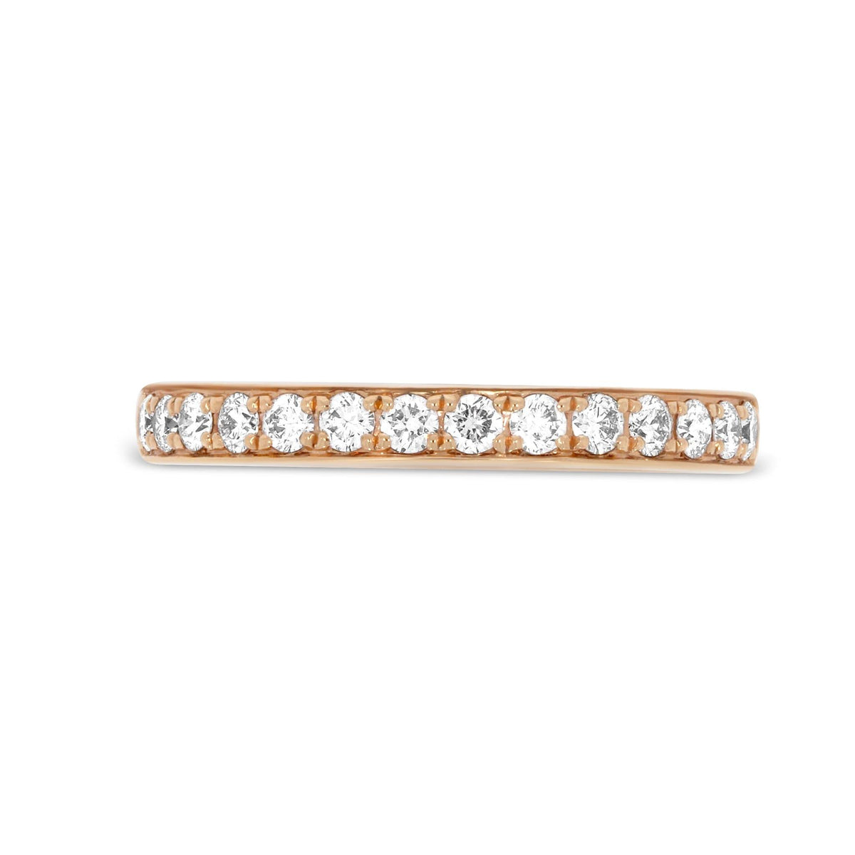 Pave Set 0.35ct Diamond Band in Rose Gold - Rosendorff Diamond Jewellers