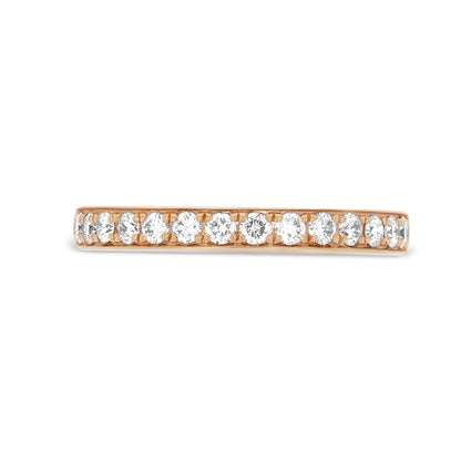 Pave Set 0.35ct Diamond Band in Rose Gold - Rosendorff Diamond Jewellers