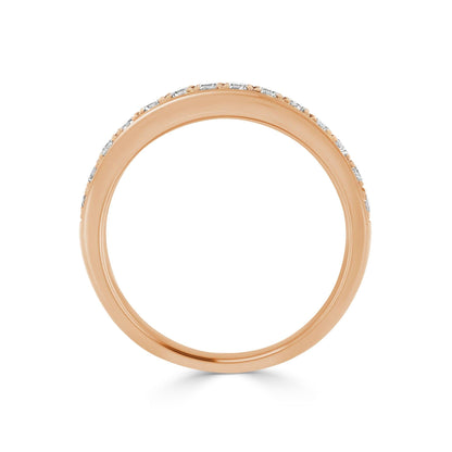Pave Set 0.35ct Diamond Band in Rose Gold - Rosendorff Diamond Jewellers