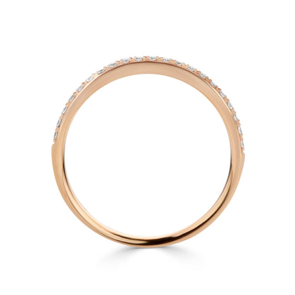 Claw Set 0.14ct Diamond Ring in Rose Gold - Rosendorff Diamond Jewellers