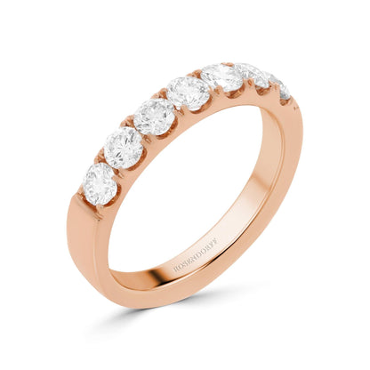 Scalloped 0.95ct Diamond Band in Rose Gold - Rosendorff Diamond Jewellers