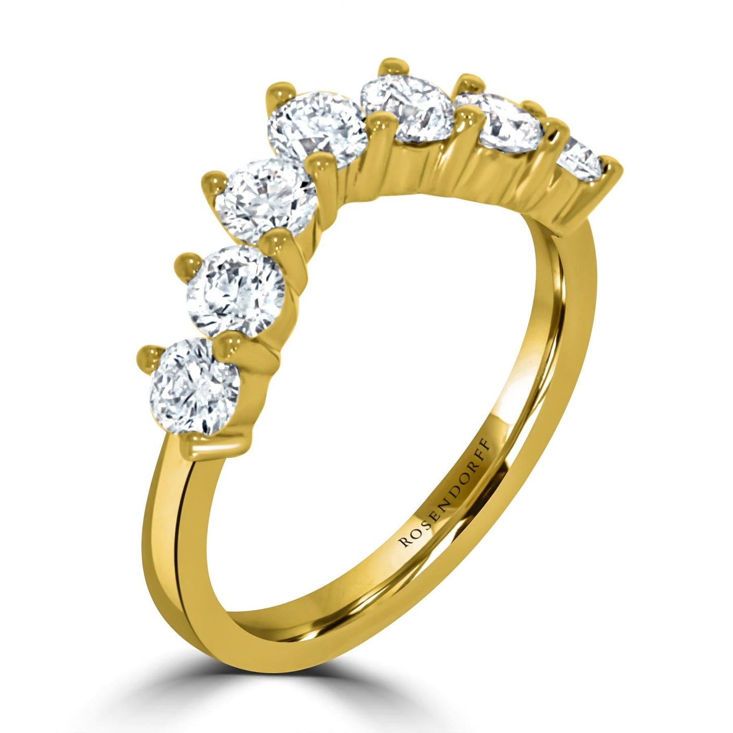 Crown Curved Diamond Band - Rosendorff Diamond Jewellers