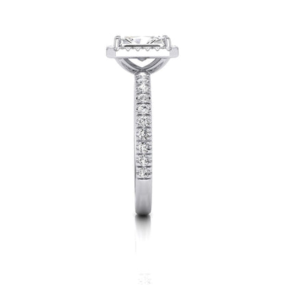 Talia Radiant Diamond Halo Ring