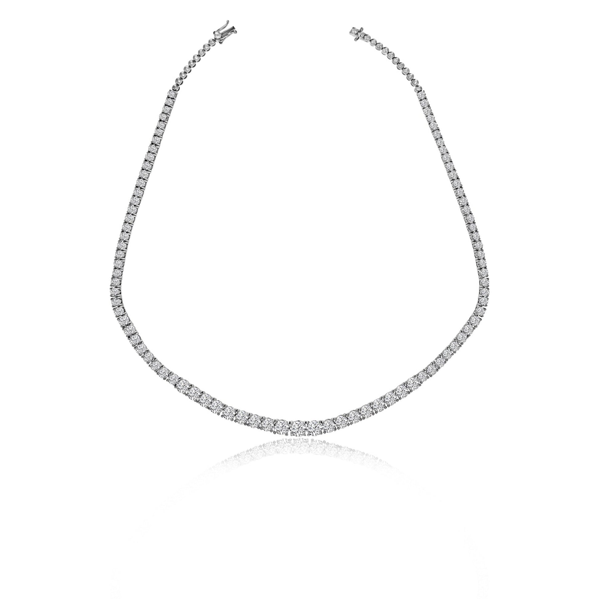 20.65ct Diamond Tennis Necklace