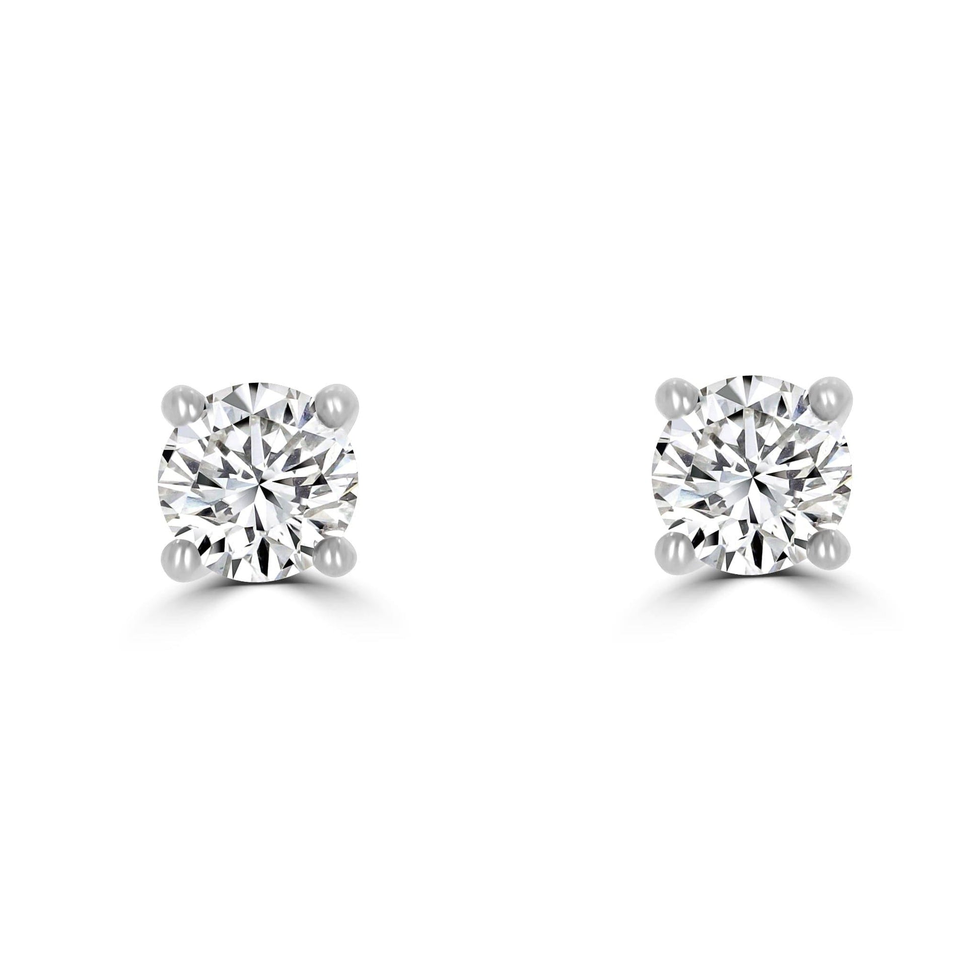 Timeless Diamond Earrings 0.30tcw | White Gold (4 claw) - Rosendorff Diamond Jewellers