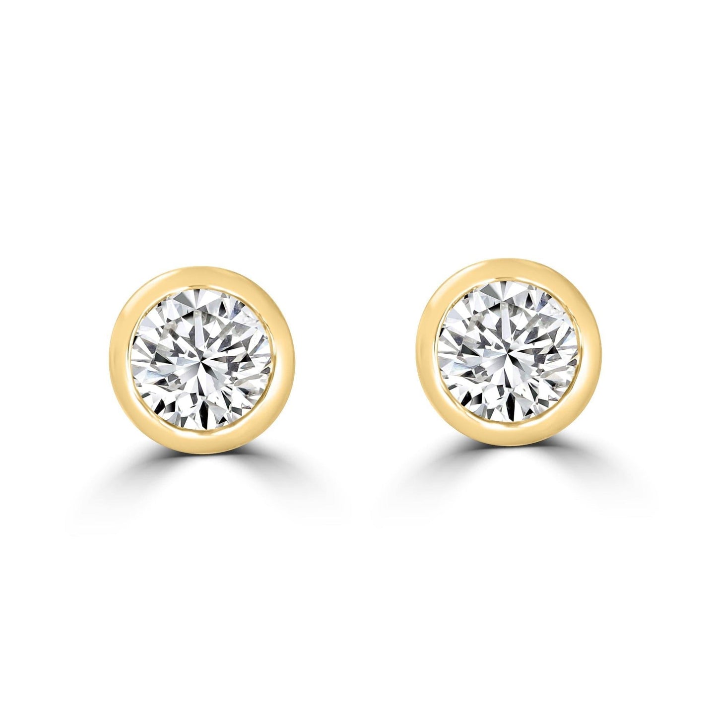 Bezel Diamond 0.30tcw Earrings