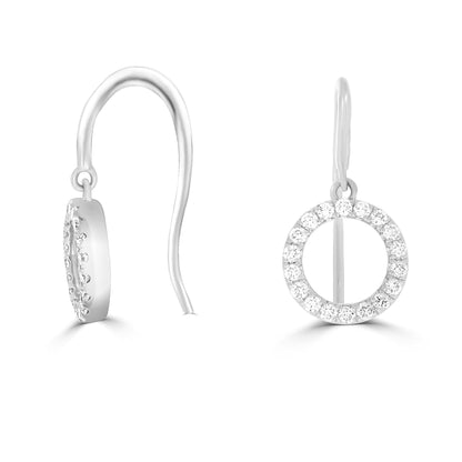 Circle of Life Diamond Drop Earrings
