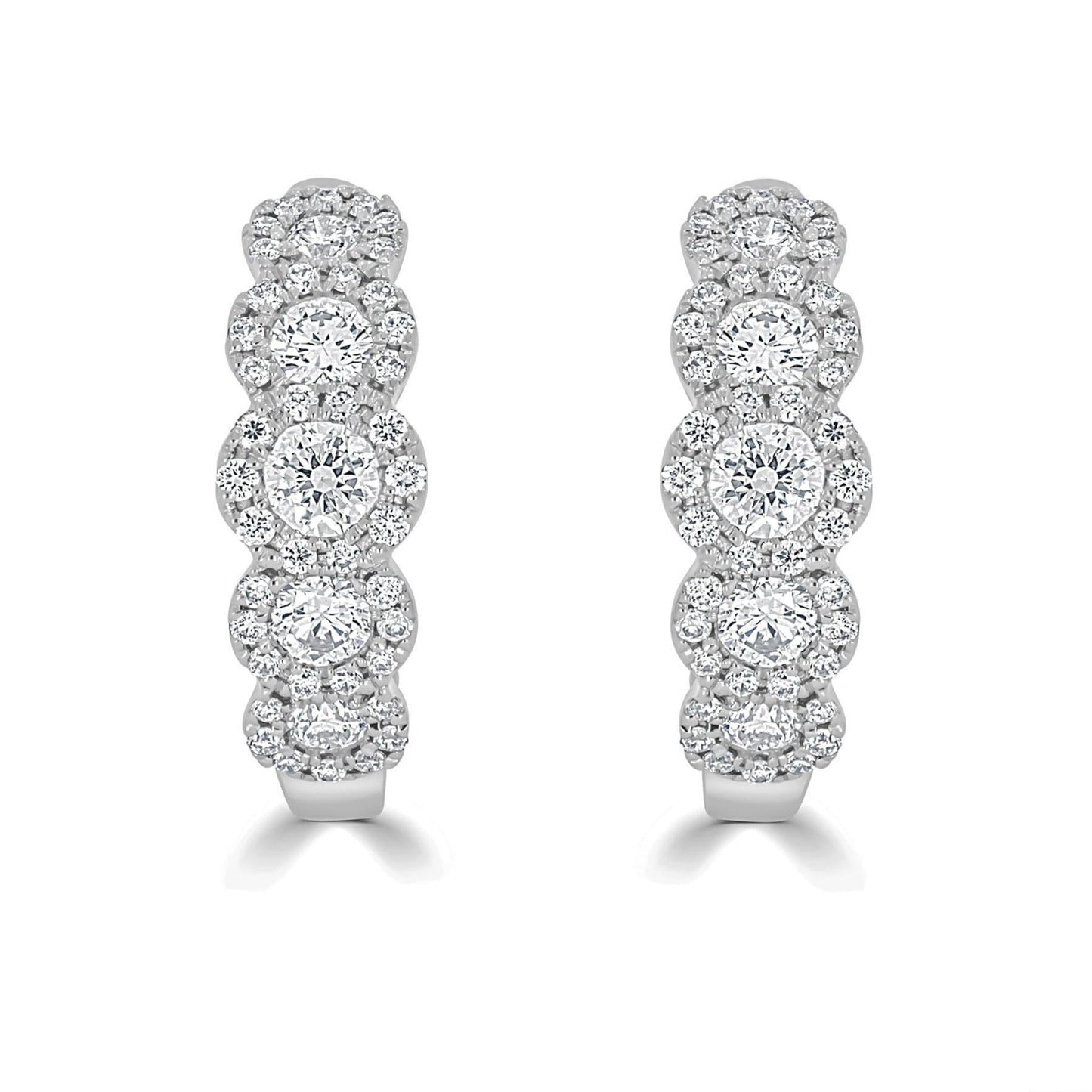 Halo Diamond Hoop Earring - Rosendorff Diamond Jewellers