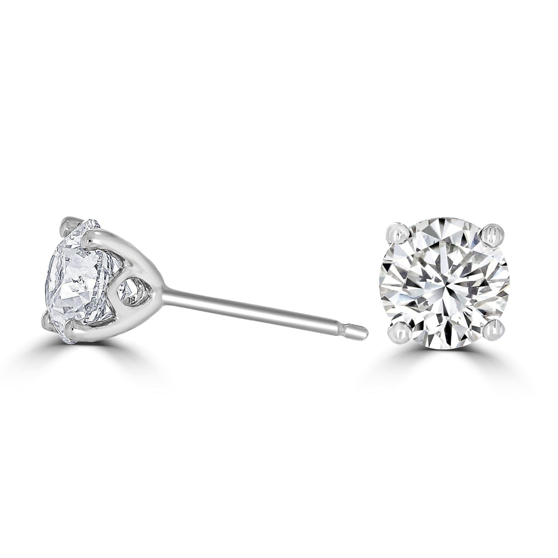 Timeless Diamond Earrings 0.30tcw | White Gold (4 claw) - Rosendorff Diamond Jewellers