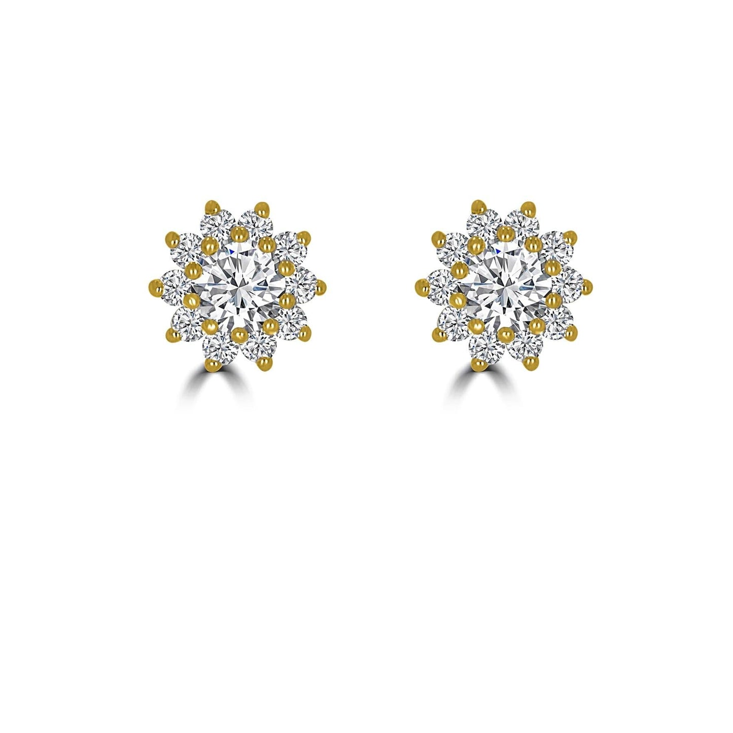 Star Halo Diamond Earrings - Rosendorff Diamond Jewellers