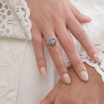 Star Sapphire Bezel Ring - Rosendorff Diamond Jewellers