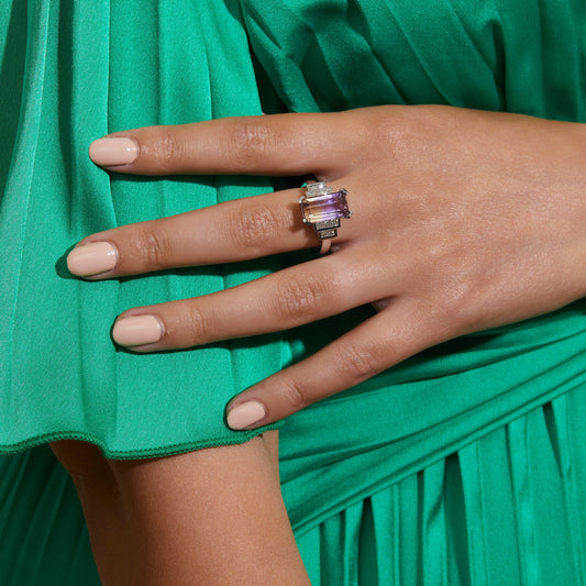 Ametrine and Diamond Ring - Rosendorff Diamond Jewellers
