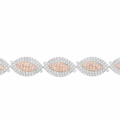 Pave Pink Diamond Bracelet - Rosendorff Diamond Jewellers