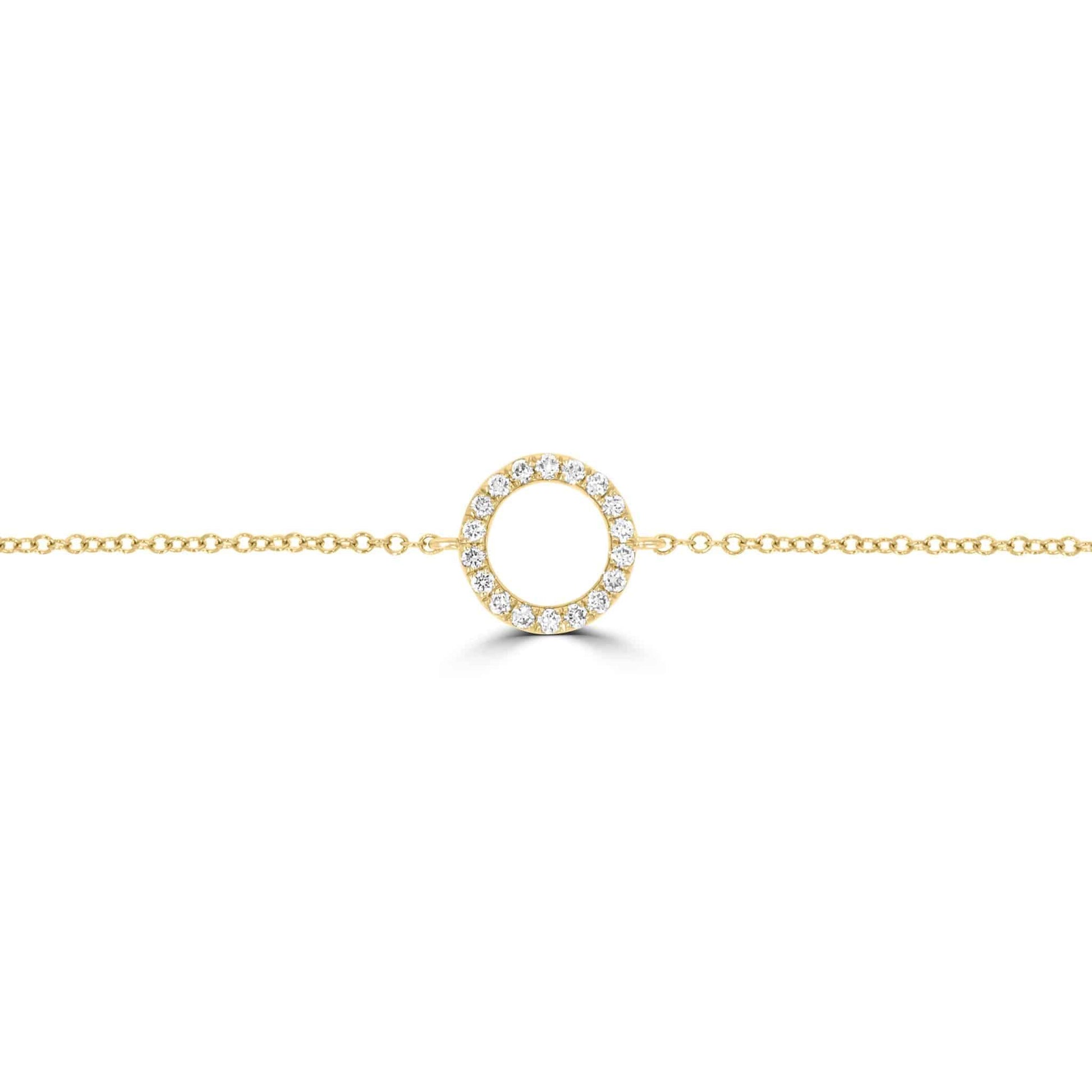 Yellow Gold Large Circle of Life Bracelet - Rosendorff Diamond Jewellers