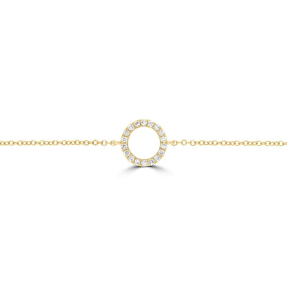 Yellow Gold Large Circle of Life Bracelet - Rosendorff Diamond Jewellers