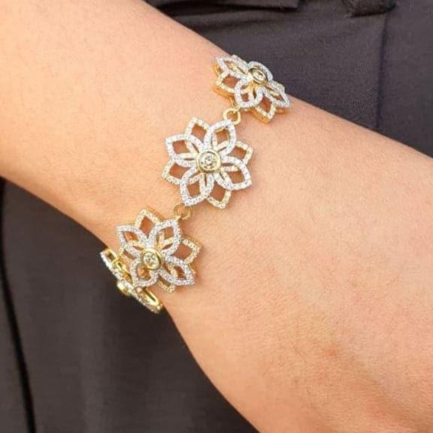 Blossom Yellow Diamond Link Bracelet - Rosendorff Diamond Jewellers