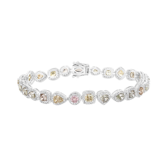 Mix Shape & Colours Diamond Bracelet