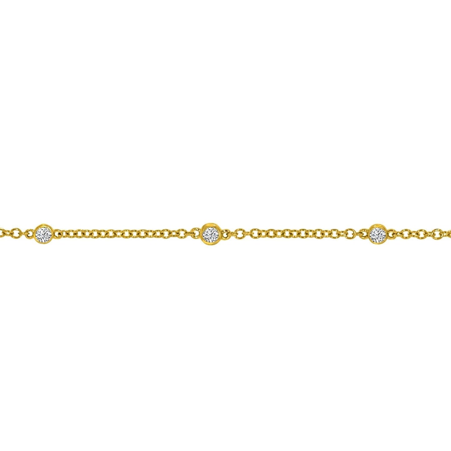 Diamond By The Yard Bracelet 0.17ct | Yellow Gold - Rosendorff Diamond Jewellers
