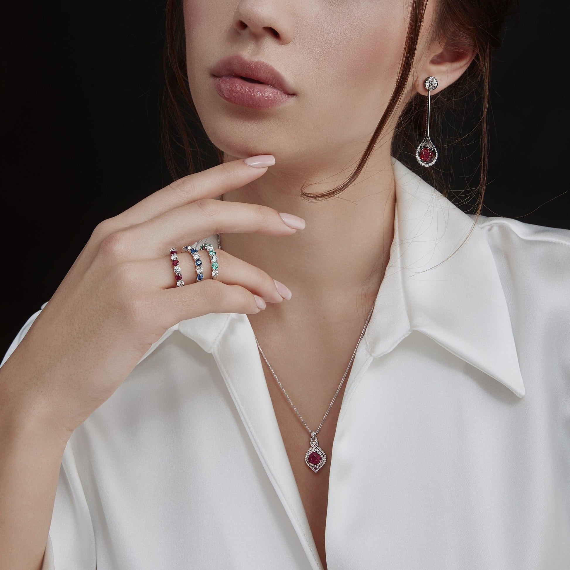 Anniversary Sapphire & Diamond Ring - Rosendorff Diamond Jewellers