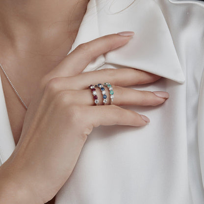 Anniversary Sapphire & Diamond Ring - Rosendorff Diamond Jewellers