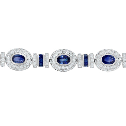 Art Deco Sapphire and Diamond Bracelet - Rosendorff Diamond Jewellers