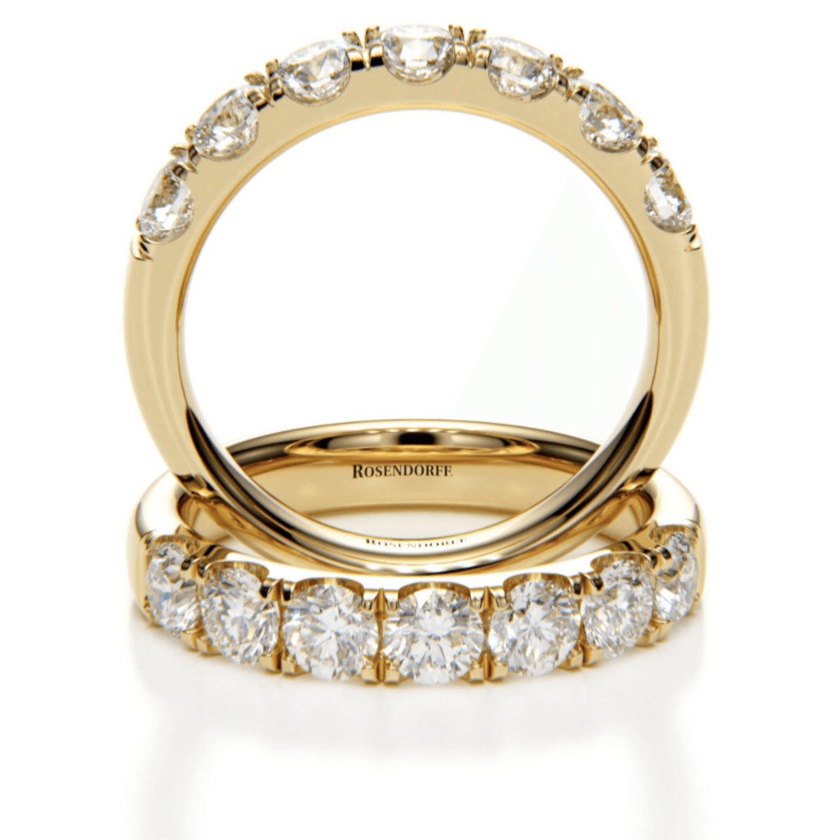 Scalloped 7 Stone Diamond Bands