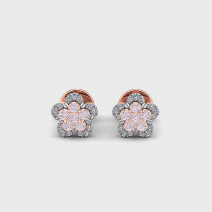 Eminence Pinks Flower Earrings