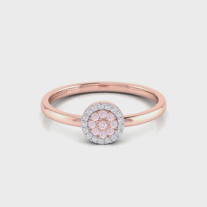 Eminence Pinks Diamond Disc Ring