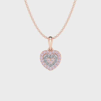 Eminence Pinks Heart Pendant - Rosendendorff Diamonds