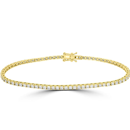 3ct Diamond Tennis Bracelet - 18ct Yellow Gold - Rosendorff Diamond Jewellers