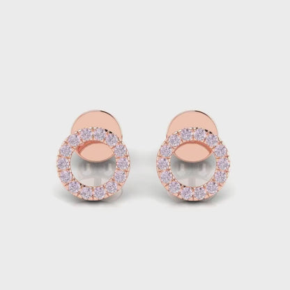 Eminence Pinks Circle of Life Earrings