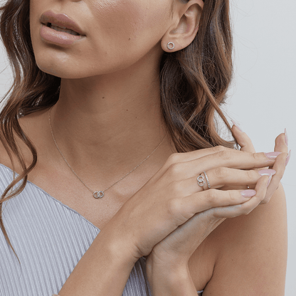 Eminence Pinks Interlocking Circles Pendant - Rosendorff Diamond Jewellers