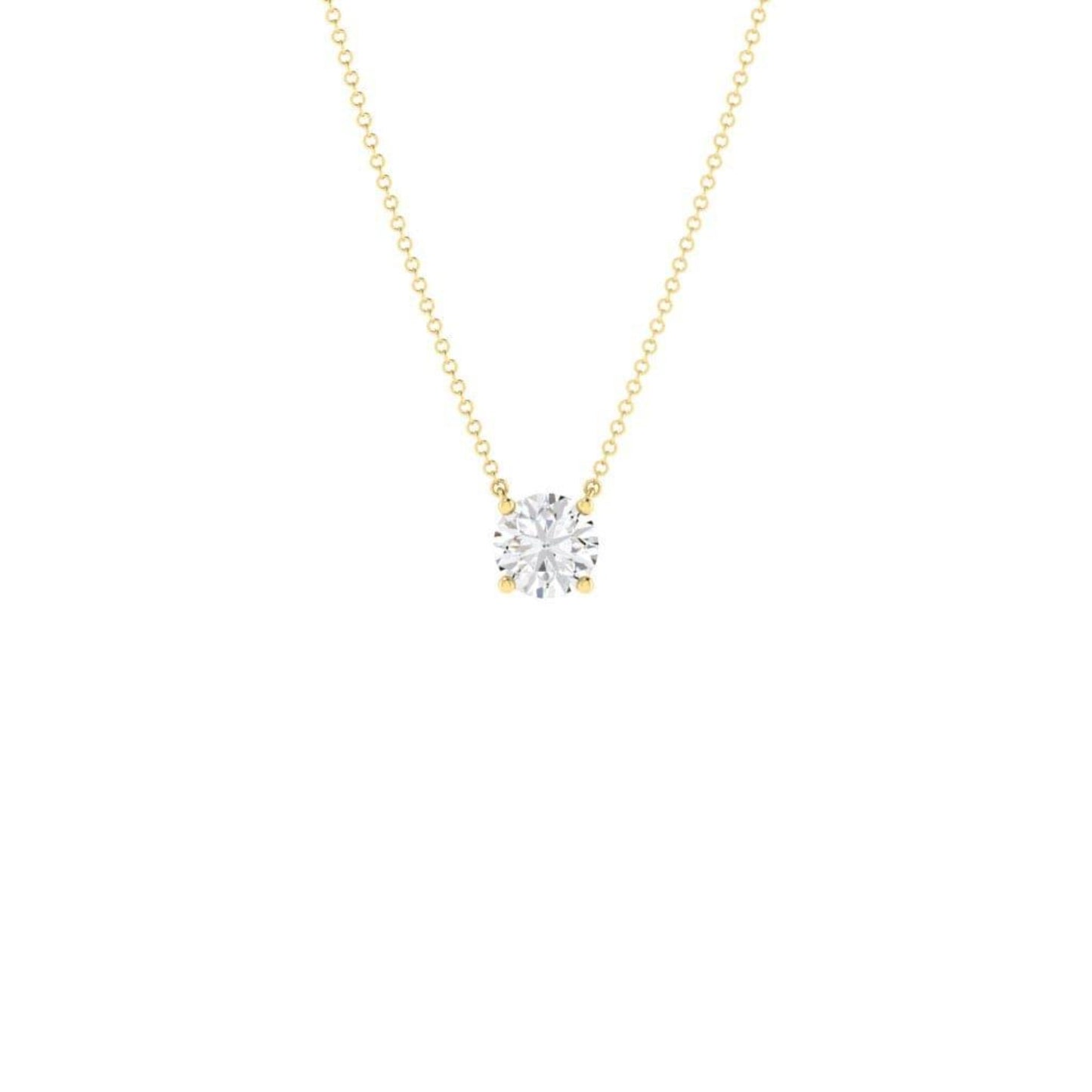 Solitaire Diamond 0.25ct 4 Claw Pendants