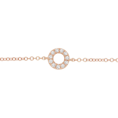 Rose Gold Small Circle of Life Bracelet - Rosendorff Diamond Jewellers