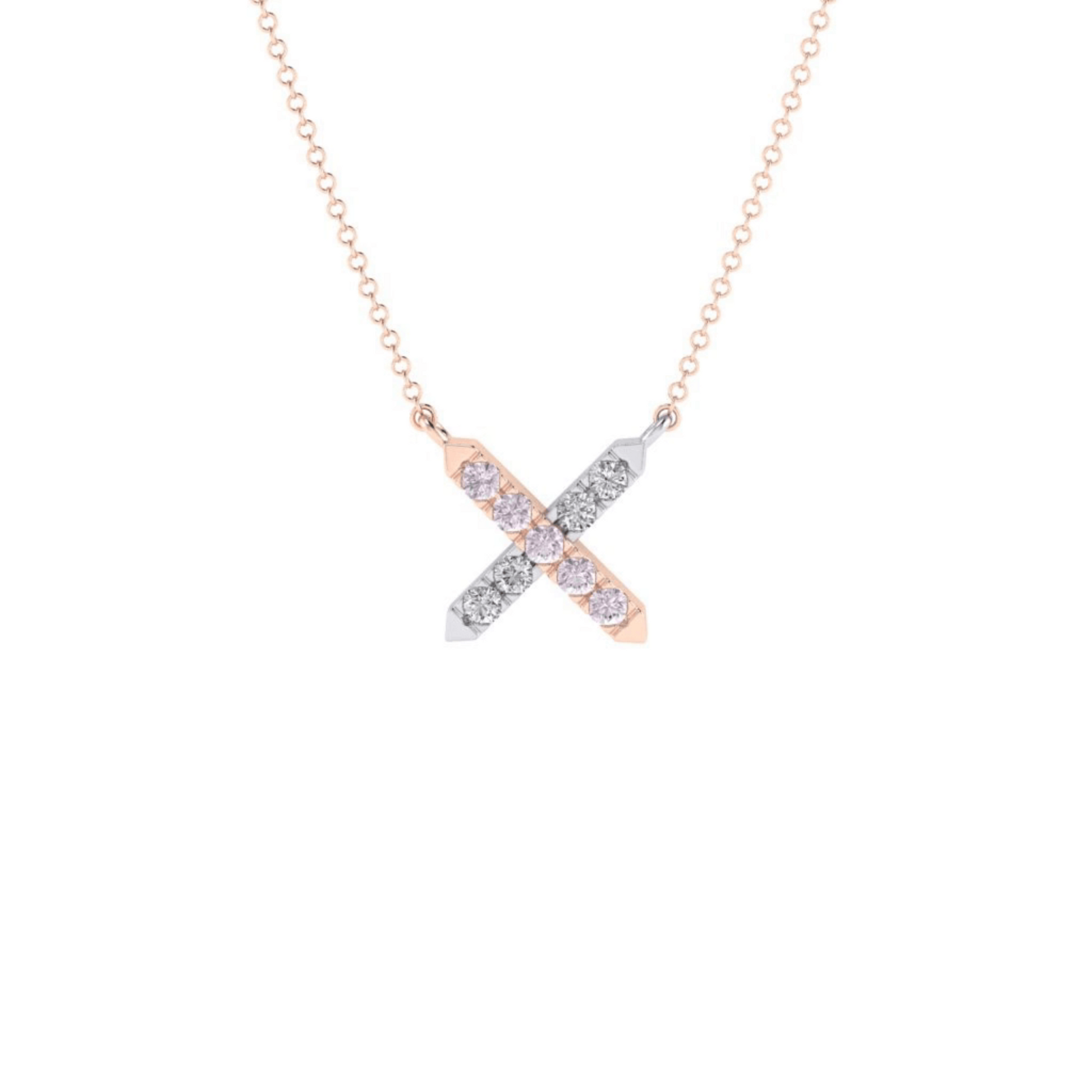 Eminence Pinks Diamond Cross Pendant - Rosendorff Diamond Jewellers