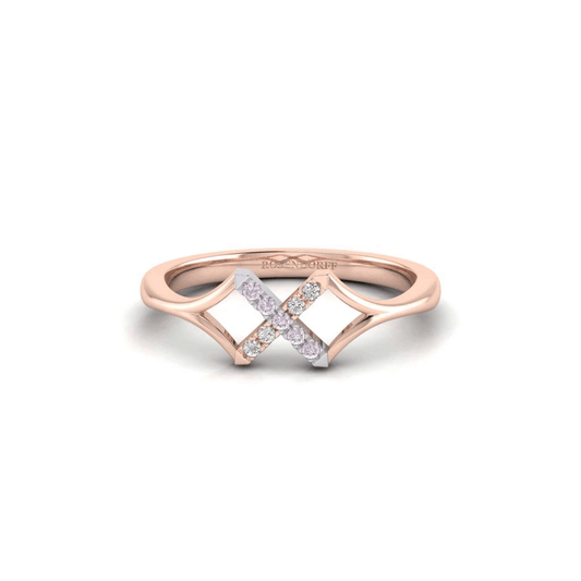 Eminence Pinks Diamond Cross Ring - Rosendorff Diamond Jewellers