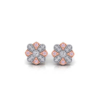 Eminence Pinks Vintage Earrings - Rosendorff Diamonds