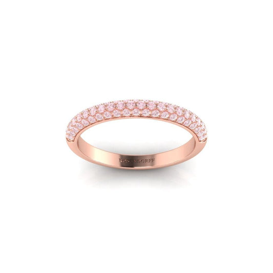 Eminence Pinks Micro Pave Ring - Rosendorff Diamond Jewellers