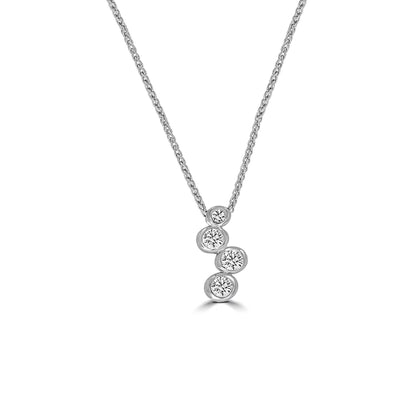 Bezel Drop Diamond Pendant - Rosendorff Diamond Jewellers