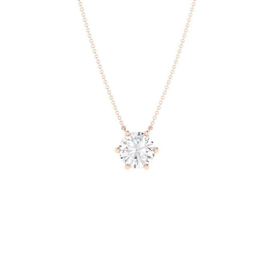 Timeless Diamond Solitaire 0.50ct | 18ct Rose Gold Six Claw - Rosendorff Diamond Jewellers