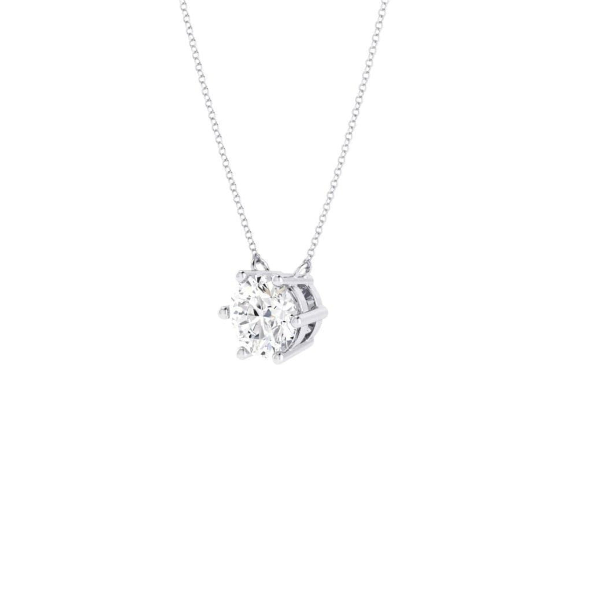 Timeless Diamond Solitaire 0.50ct | 18ct White Gold Six Claw - Rosendorff Diamond Jewellers