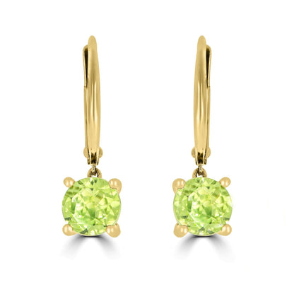Peridot Drop Earrings - Rosendorff Diamond Jewellers