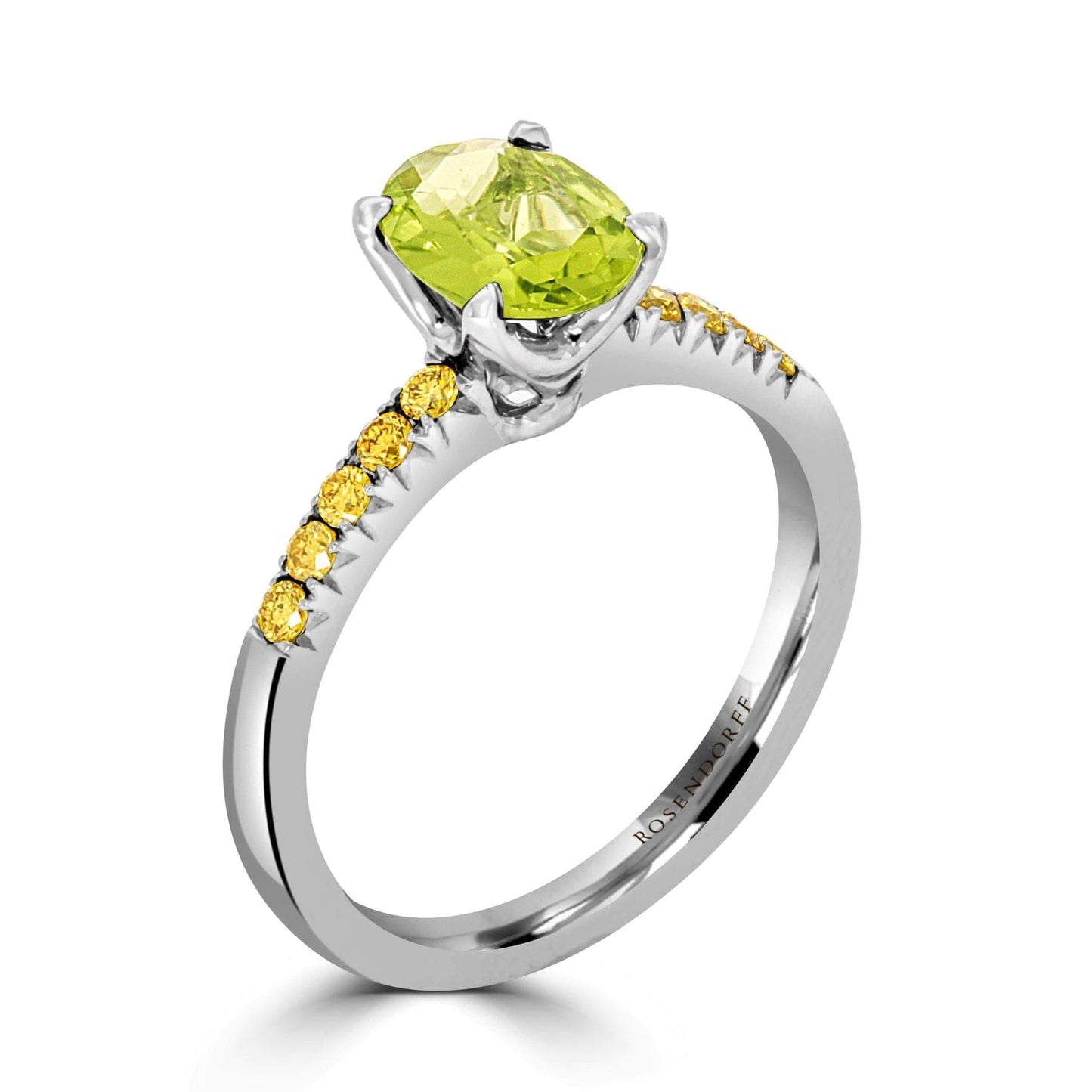 Peridot & Yellow Diamond Ring - Rosendorff Diamond Jewellers
