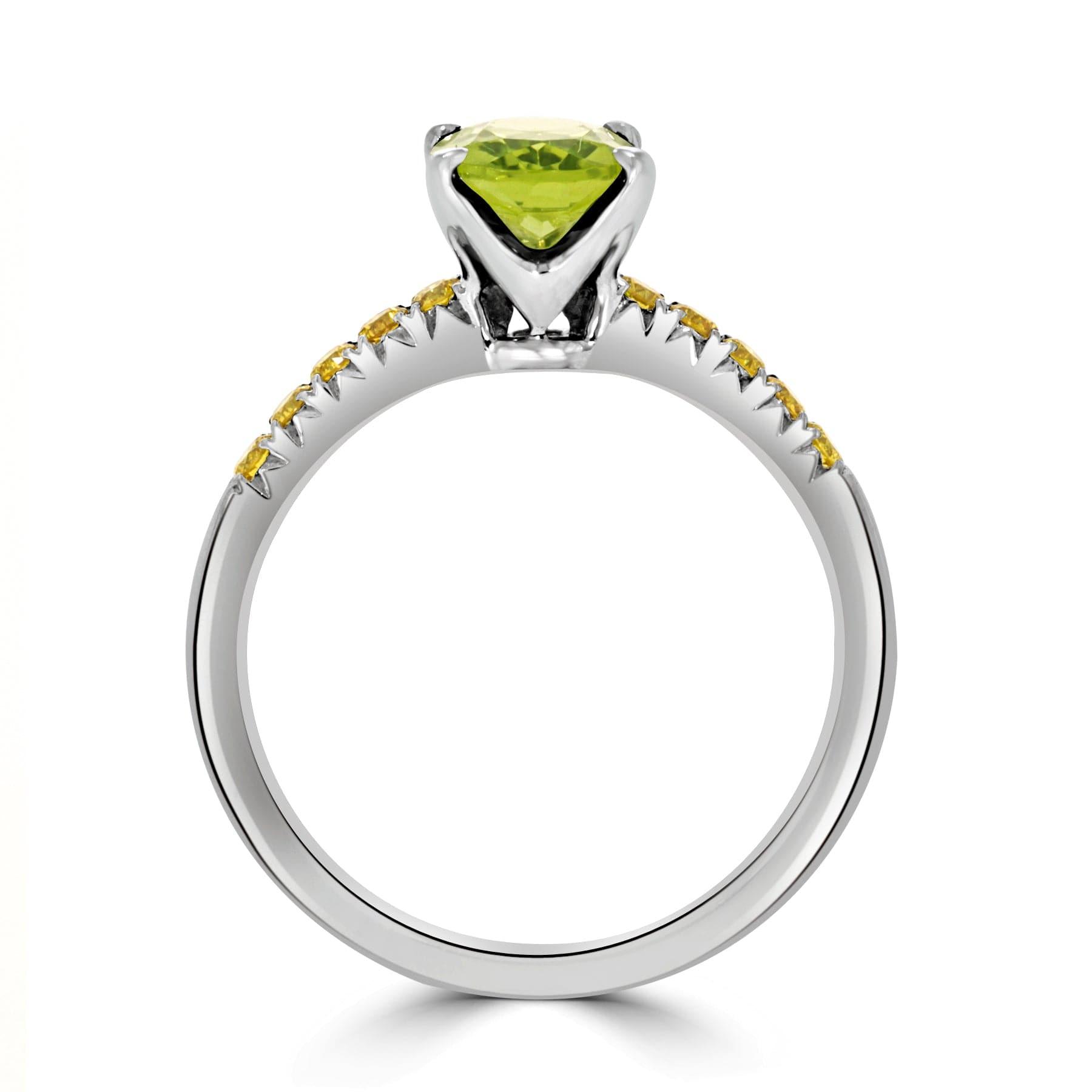 Peridot & Yellow Diamond Ring - Rosendorff Diamond Jewellers