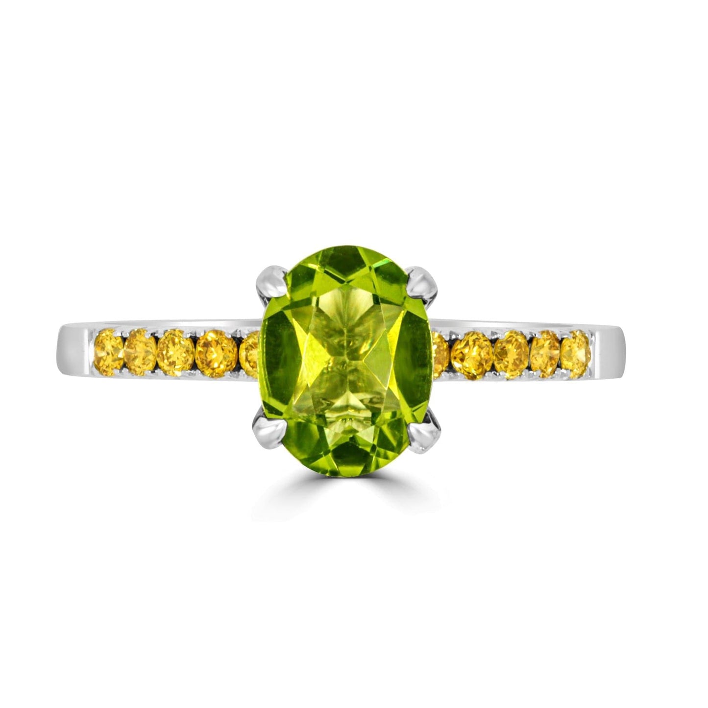 Peridot & Yellow Diamond Ring - Rosendorff Diamond Jewellers