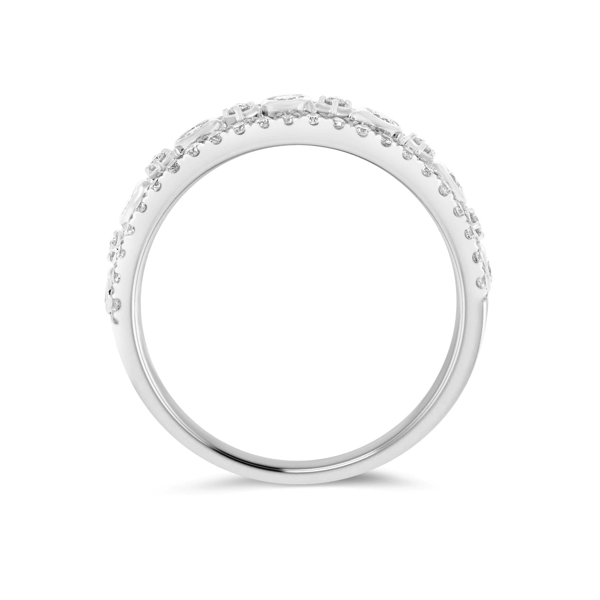 Three Row Bezel Set Dress Ring - Rosendorff Diamond Jewellers