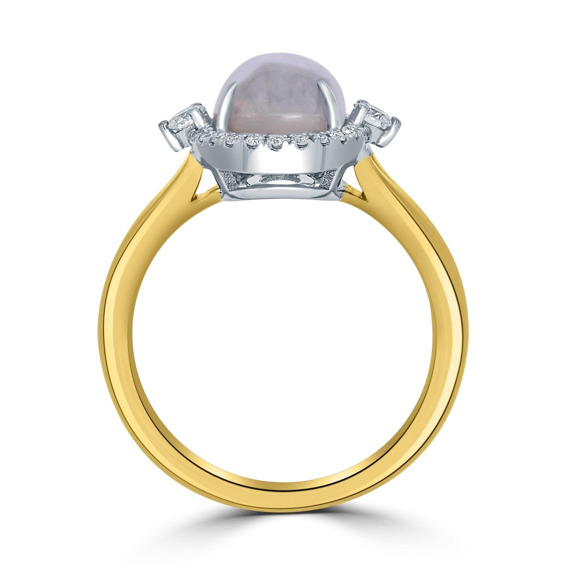 Star Sapphire and Diamond Halo Ring - Rosendorff Diamond Jewellers