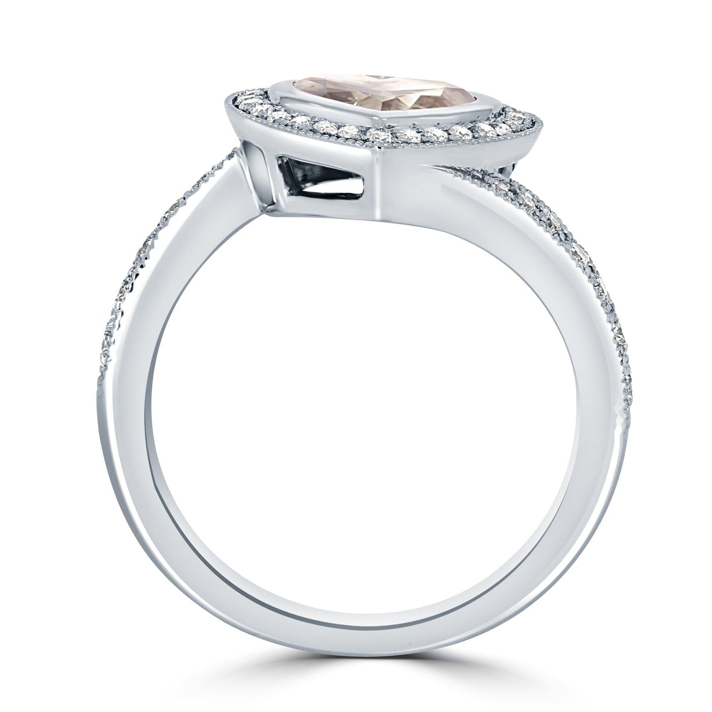 Fancy Dark Greenish Gray Heart Shaped Diamond Ring - Rosendorff Diamond Jewellers