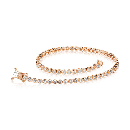 1.60ct Bezel Diamond Tennis Bracelet