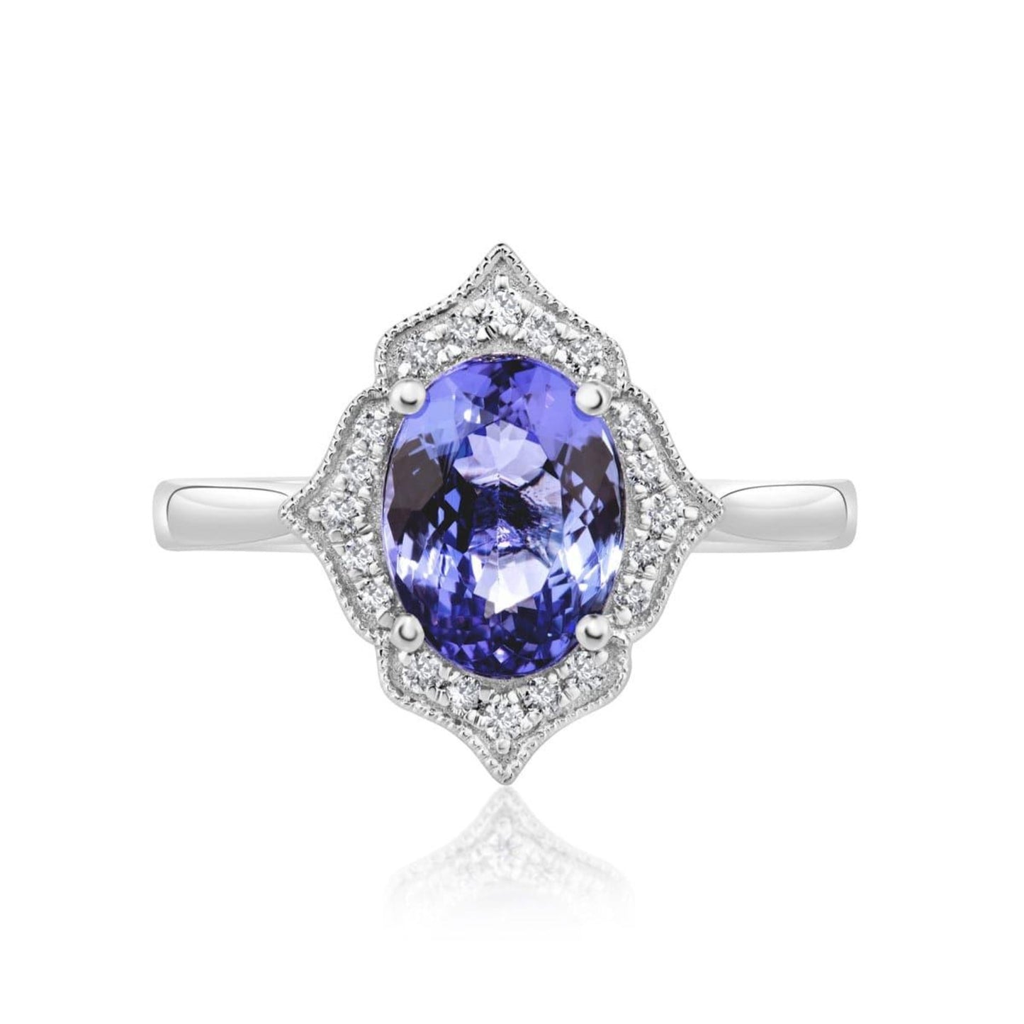 Tanzanite and Diamond Vintage Ring - Rosendorff Diamond Jewellers